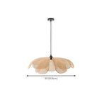 Designer Handmade Floral Led Pendant Lamp with Rattan Petals