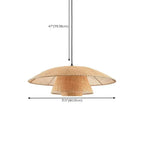 Designer Handmade Floral Led Pendant Lamp with Rattan Petals