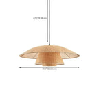 Designer Handmade Floral Led Pendant Lamp with Rattan Petals
