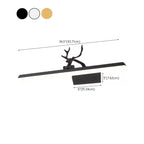 Black LED Wall-Mounted Vanity Lights with Sleek Design