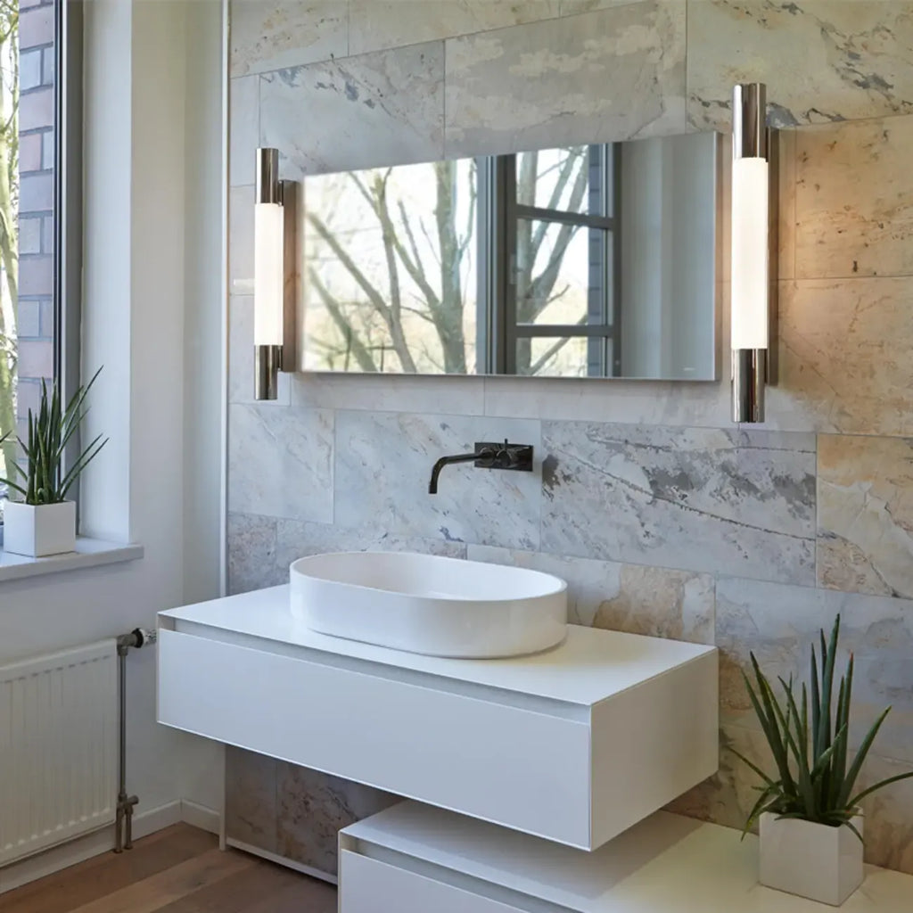1-Light Minimalist Tube LED Vanity Light for Bathroom