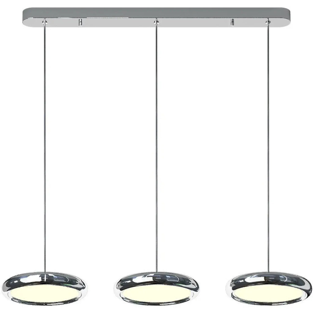 3 Light Metal Round Shape Modern Island Pendant Light