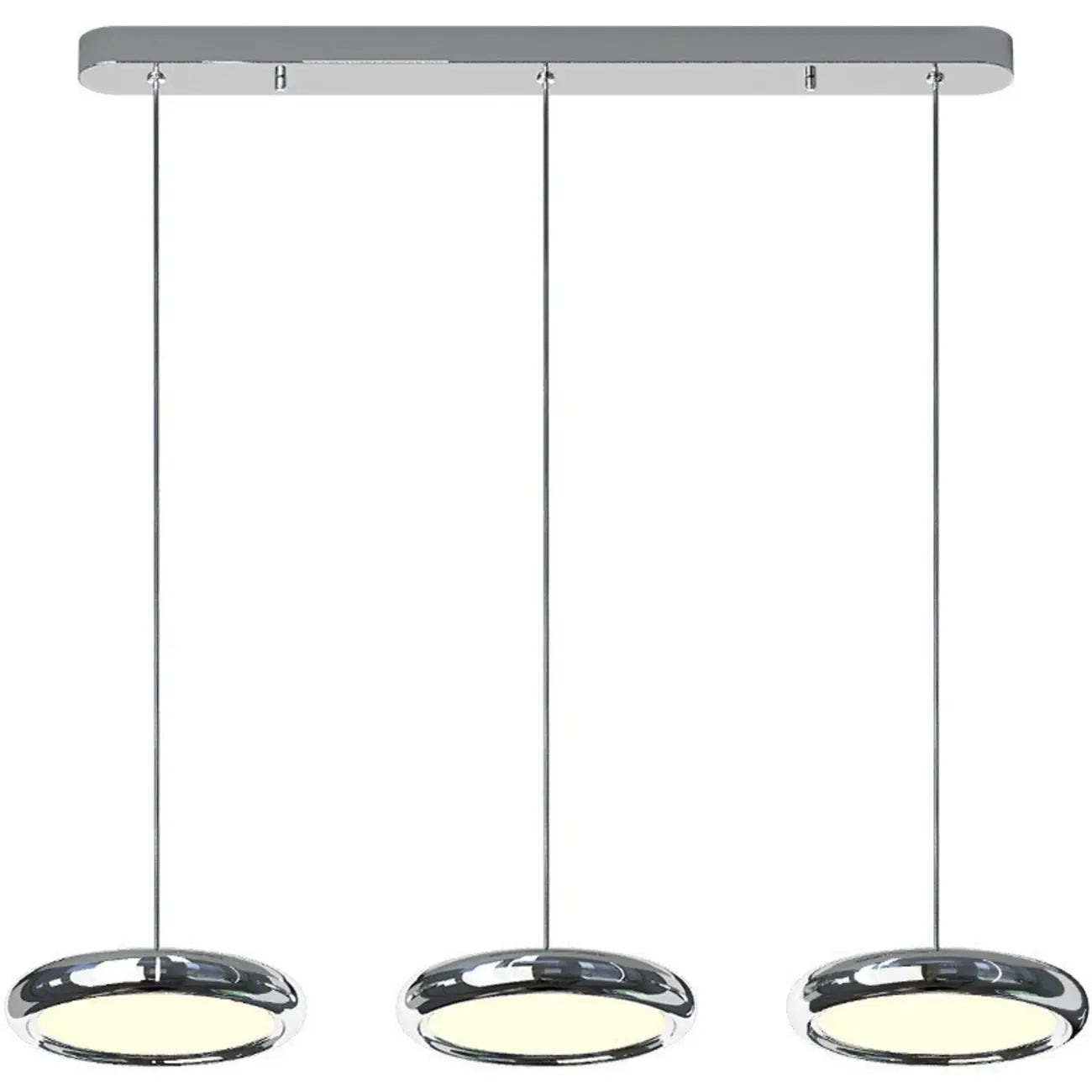 3 Light Metal Round Shape Modern Island Pendant Light