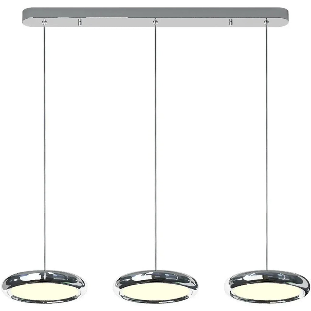 3 Light Metal Round Shape Modern Island Pendant Light