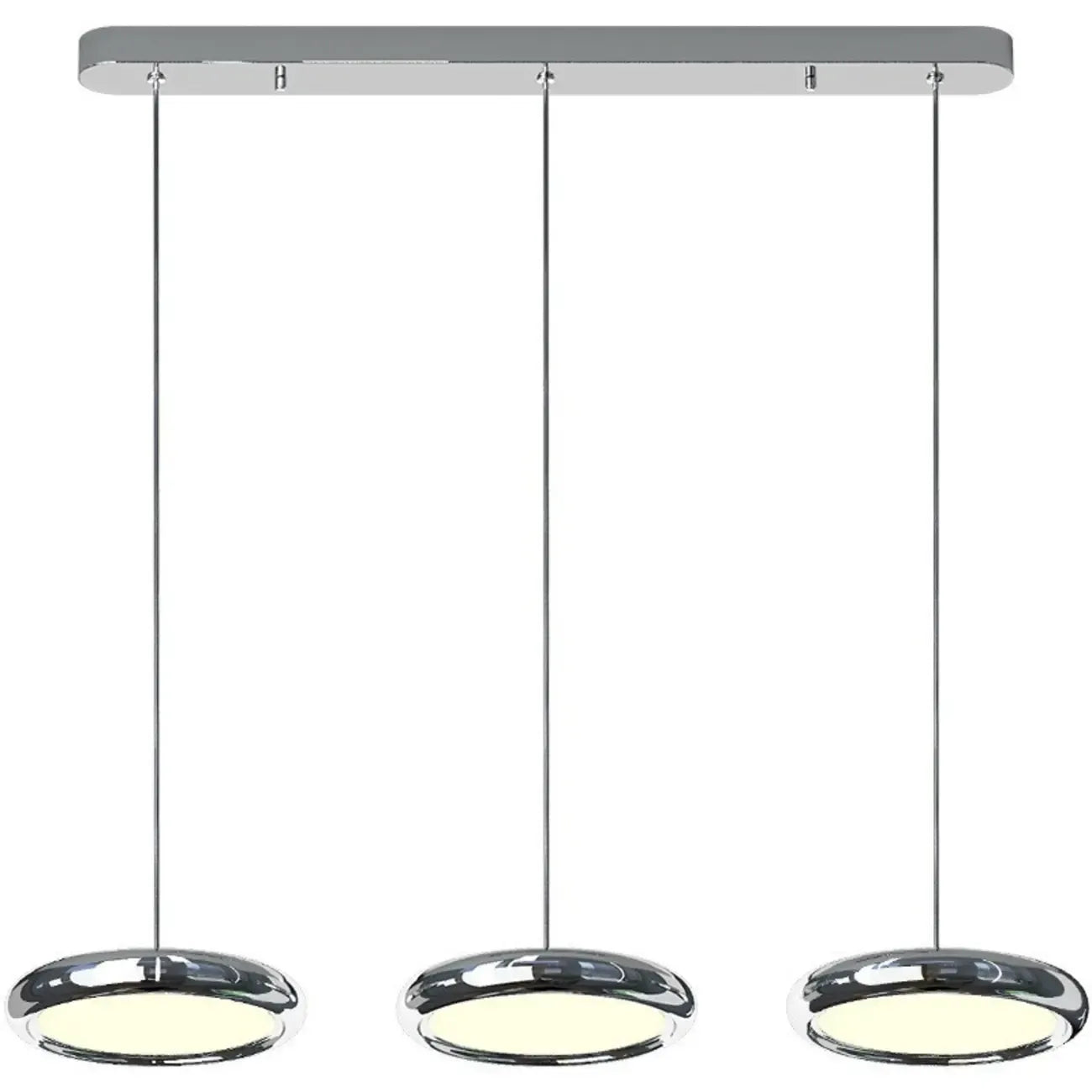 3 Light Metal Round Shape Modern Island Pendant Light