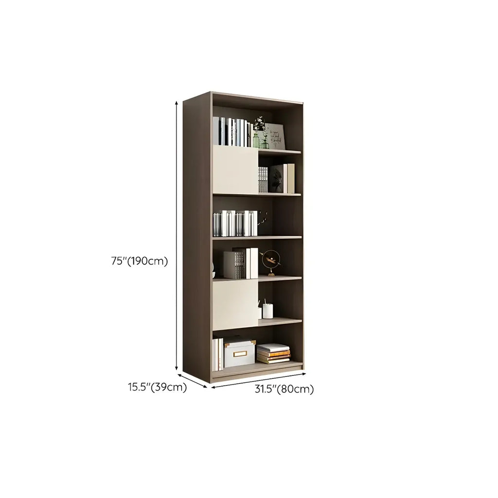 75 Stylish Wooden Bookcase with Cabinet for Home Office