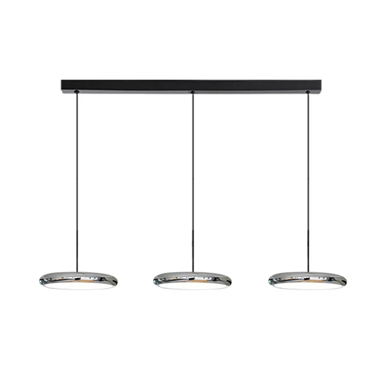 3 Light Metal Round Shape Modern Island Pendant Light