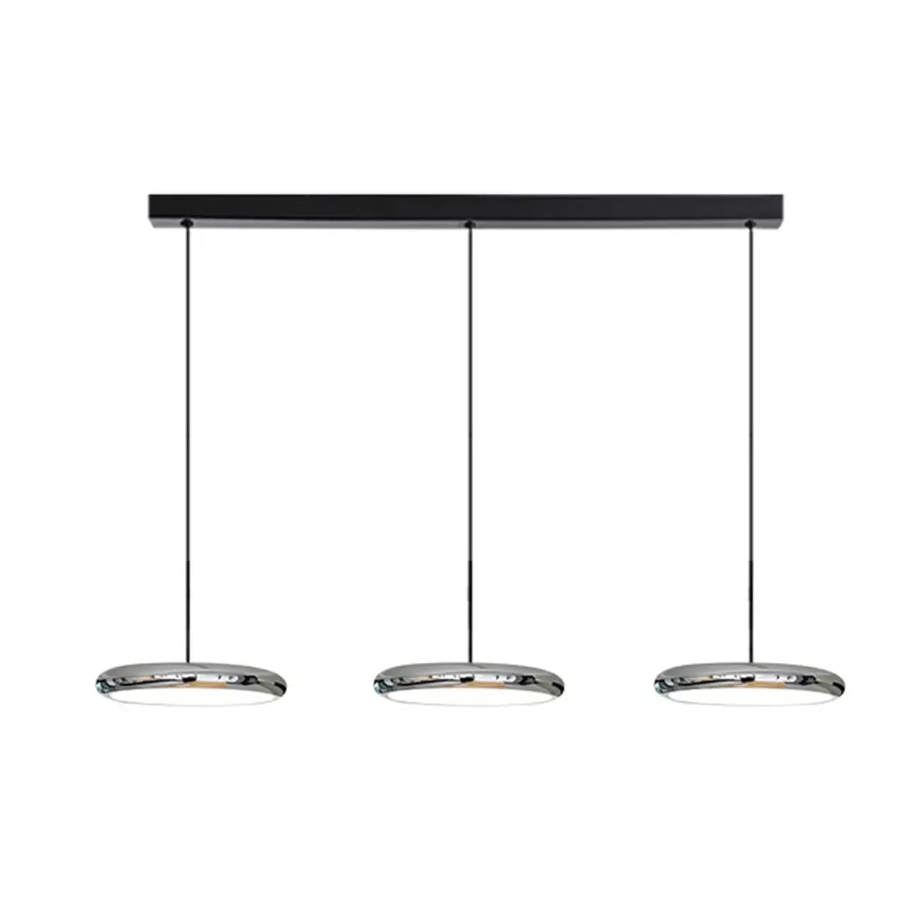 3 Light Metal Round Shape Modern Island Pendant Light