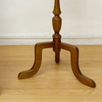 Small Black Wood End Table with Tray Top for Living Room