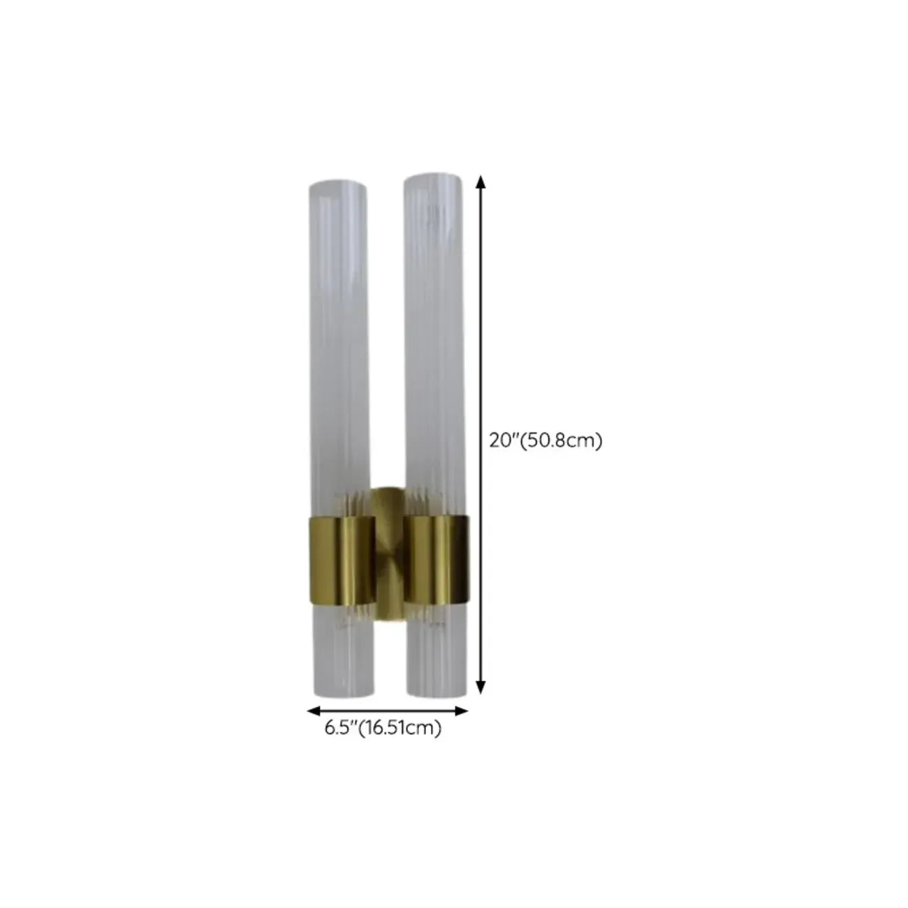 1-Light Minimalist Tube LED Vanity Light for Bathroom