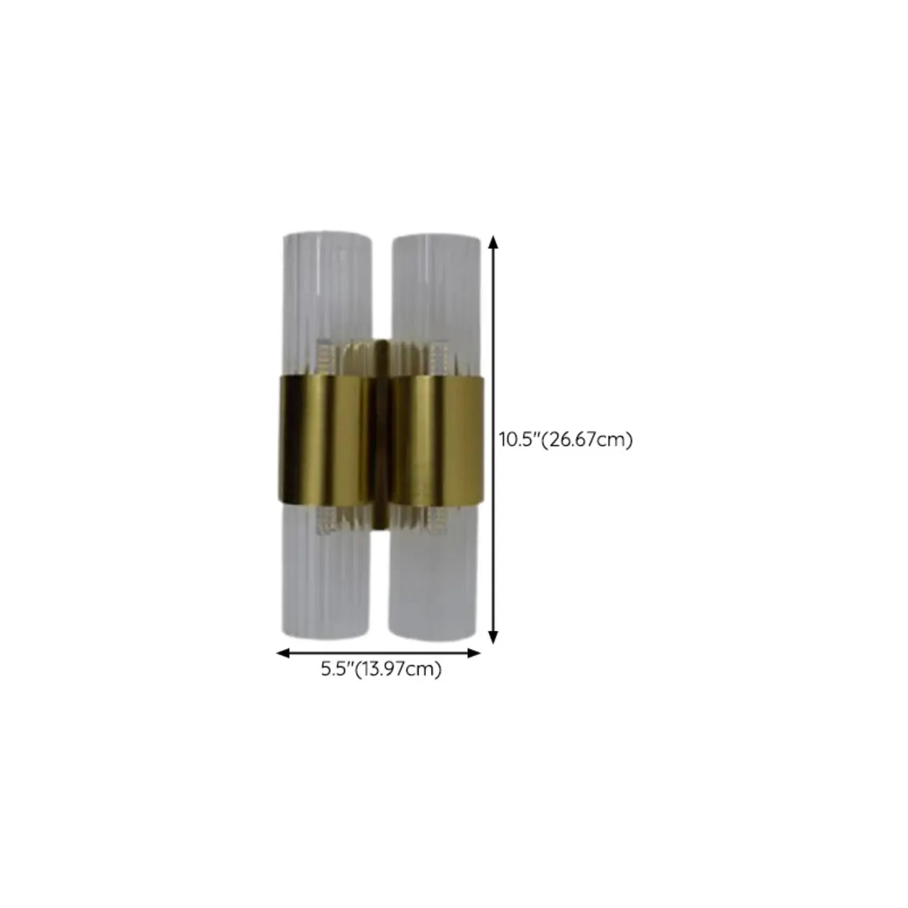 1-Light Minimalist Tube LED Vanity Light for Bathroom