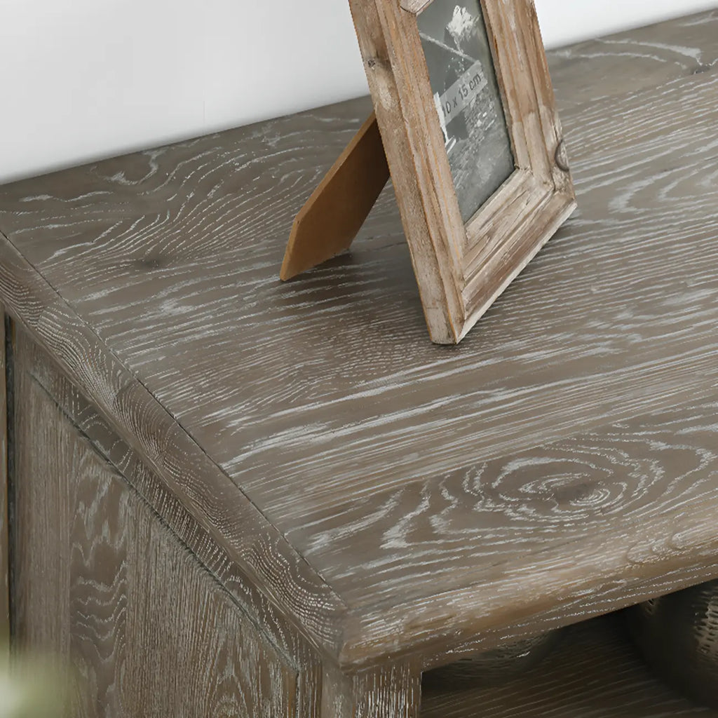 Classic Solid Wood Rectangular TV cabinet for Living Room