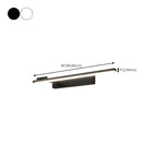 31.5 Simplistic Black Linear Strip Bathroom Vanity Lights