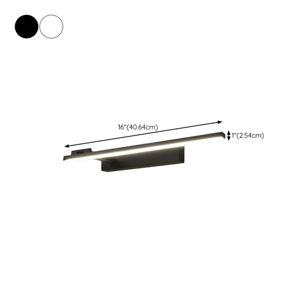 31.5 Simplistic Black Linear Strip Bathroom Vanity Lights