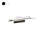 31.5 Simplistic Black Linear Strip Bathroom Vanity Lights