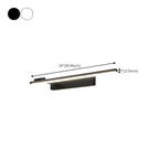 31.5 Simplistic Black Linear Strip Bathroom Vanity Lights
