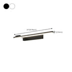31.5 Simplistic Black Linear Strip Bathroom Vanity Lights