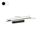 31.5 Simplistic Black Linear Strip Bathroom Vanity Lights
