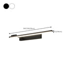 31.5 Simplistic Black Linear Strip Bathroom Vanity Lights