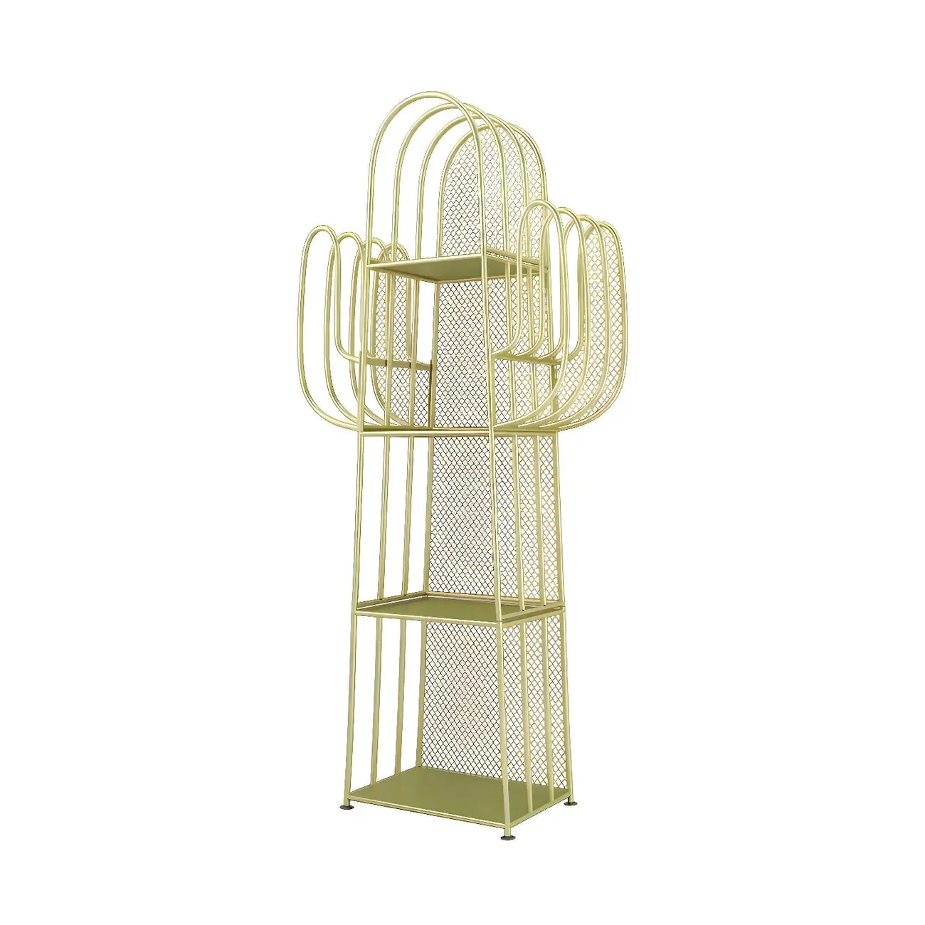 59 Modern Metal Cactus Shape Bookcase for Home Decor