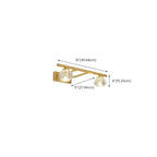 Elegant Linear Globe Brass Crystal Vanity Lights in Multi-Light