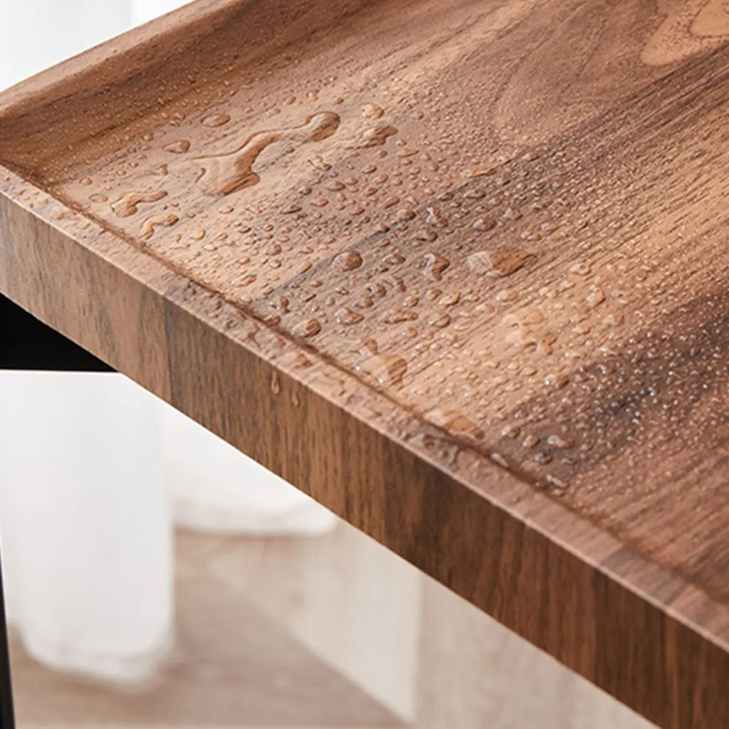 Glam 2-Tier Solid Wood End Table with Storage for Living Room