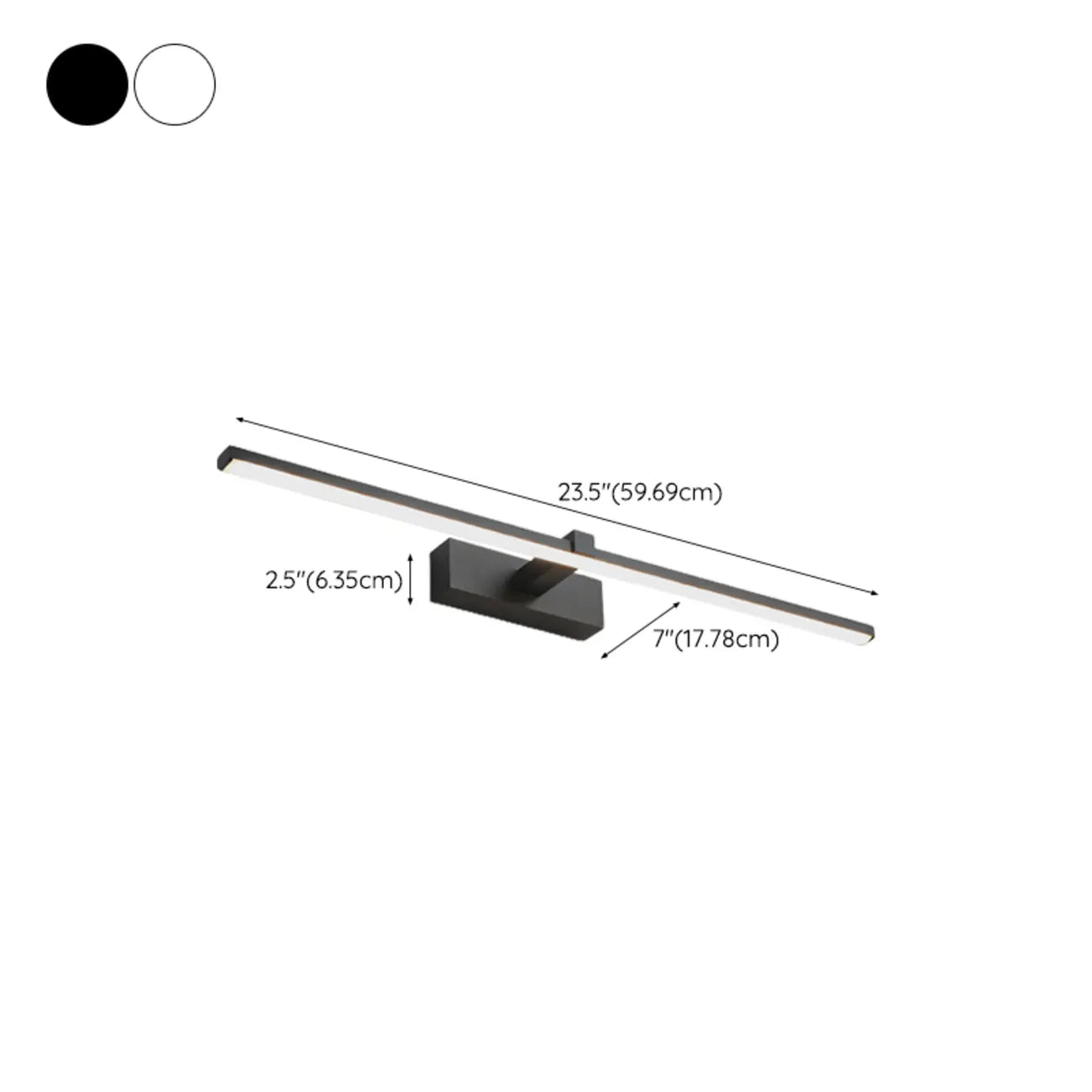 Contemporary Bathroom Wall-Mounted Vanity Lights with Shade