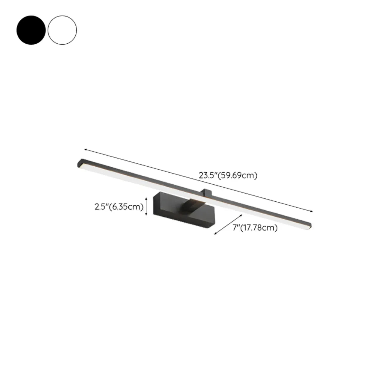 Contemporary Bathroom Wall-Mounted Vanity Lights with Shade