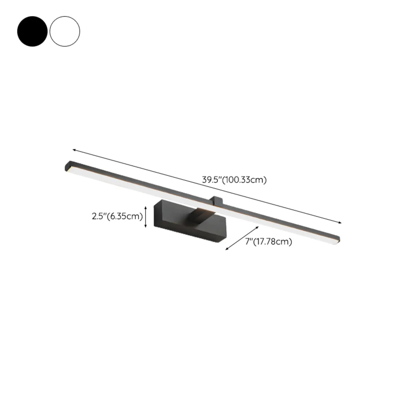 Contemporary Bathroom Wall-Mounted Vanity Lights with Shade