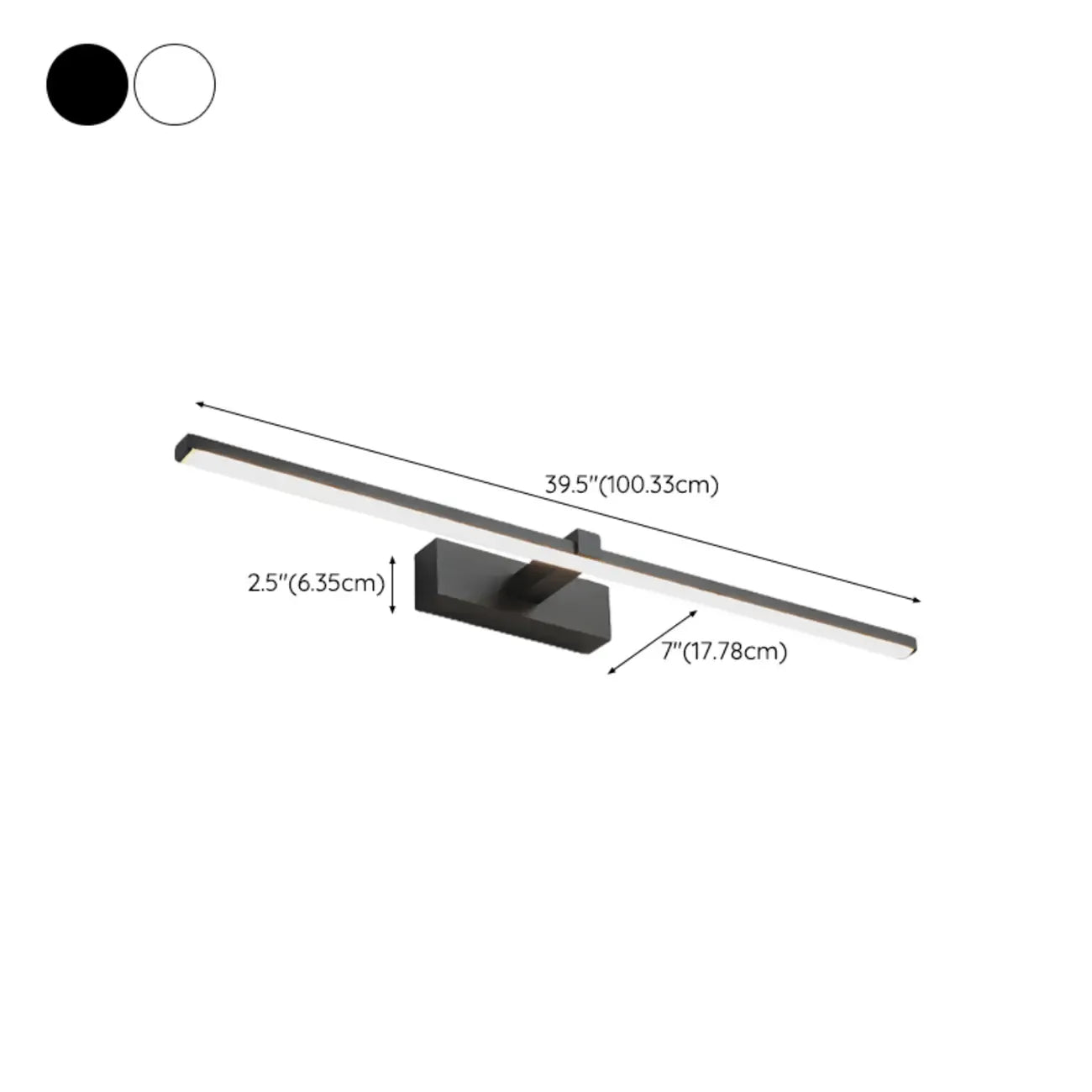 Contemporary Bathroom Wall-Mounted Vanity Lights with Shade