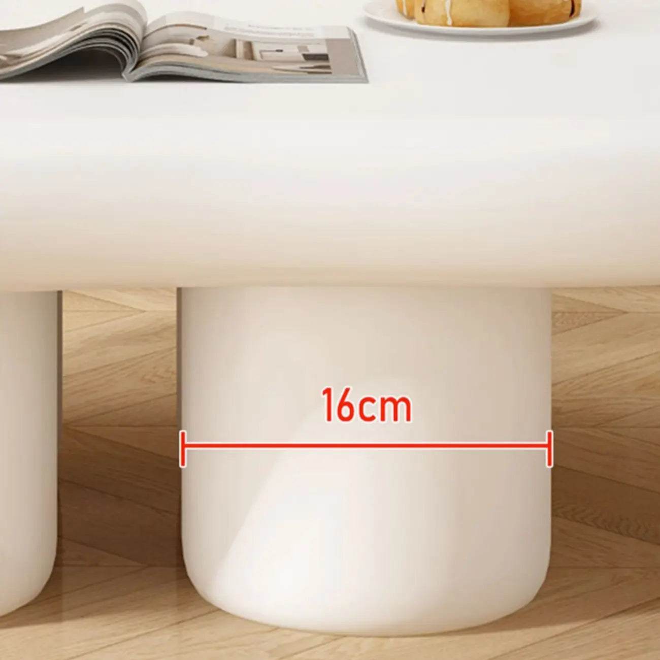 Modern Minimalist Cloud-Shaped Coffee Table for Living Room