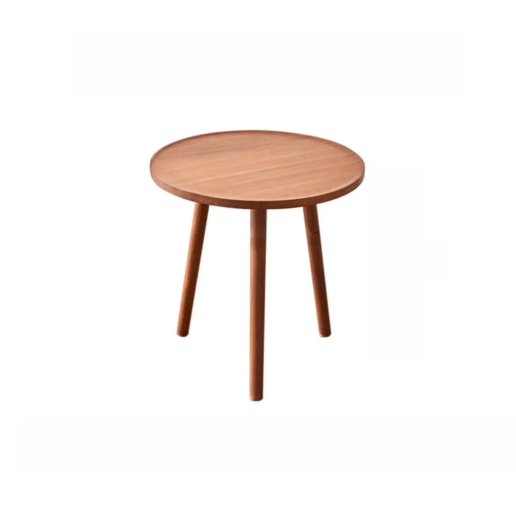 Modern Wooden Flower-Shaped Side Table for Living Room