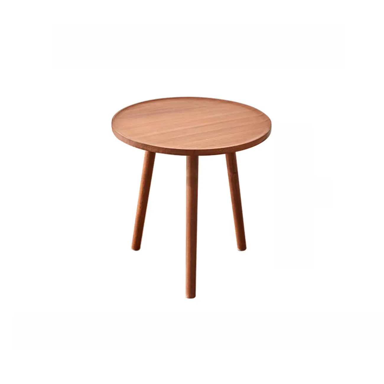 Modern Wooden Flower-Shaped Side Table for Living Room
