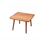 Modern Wooden Flower-Shaped Side Table for Living Room