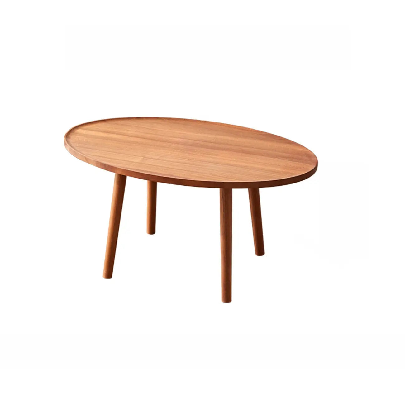 Modern Wooden Flower-Shaped Side Table for Living Room