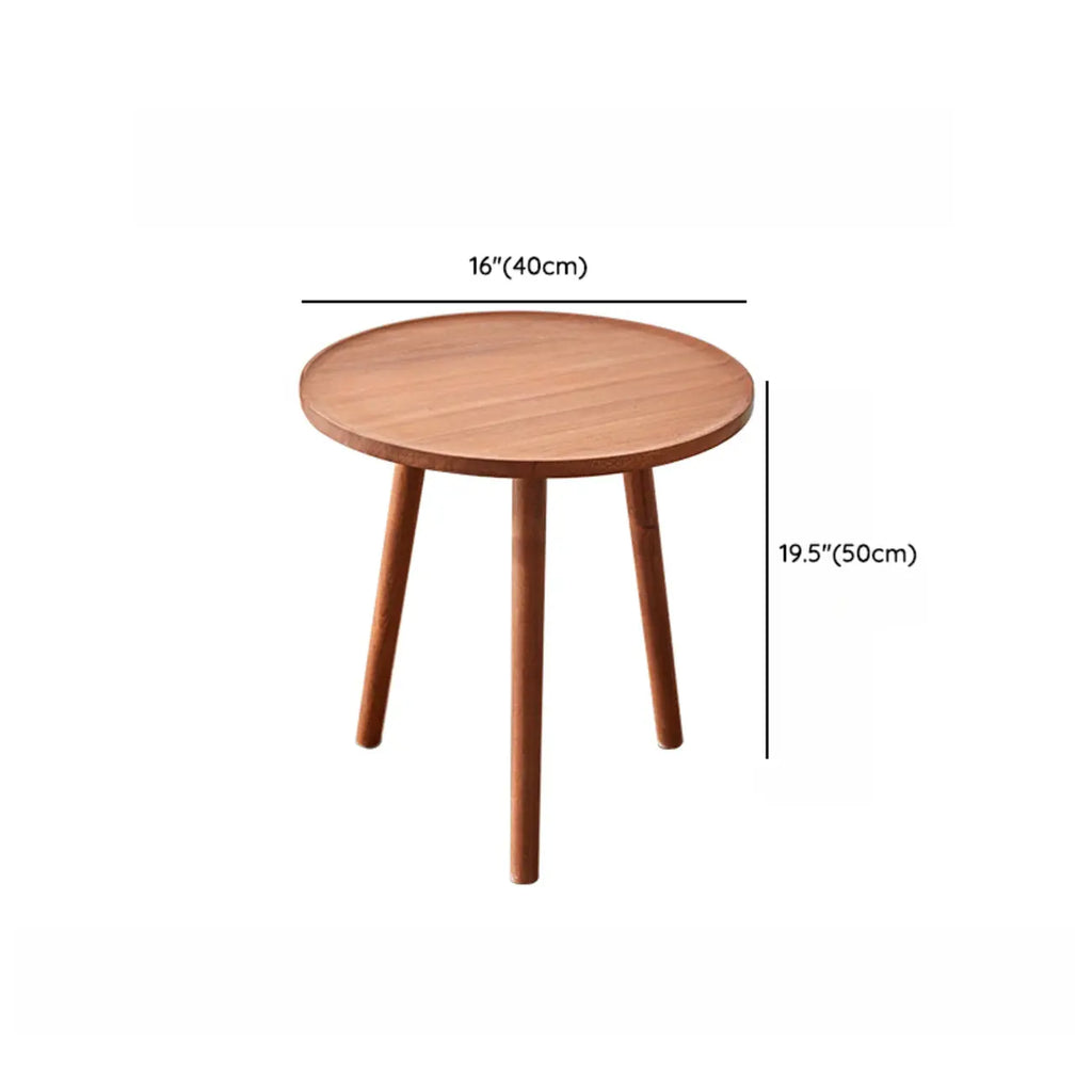 Modern Wooden Flower-Shaped Side Table for Living Room