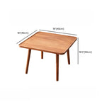 Modern Wooden Flower-Shaped Side Table for Living Room