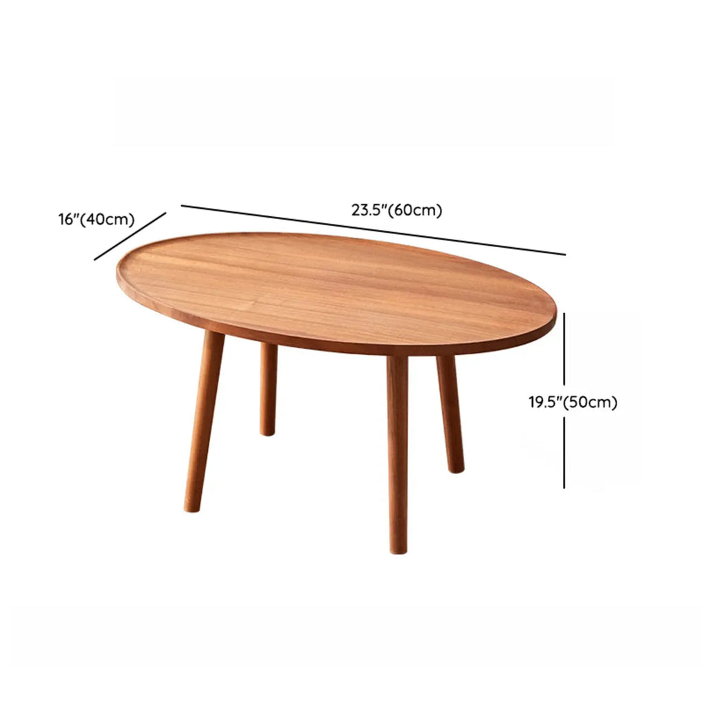 Modern Wooden Flower-Shaped Side Table for Living Room
