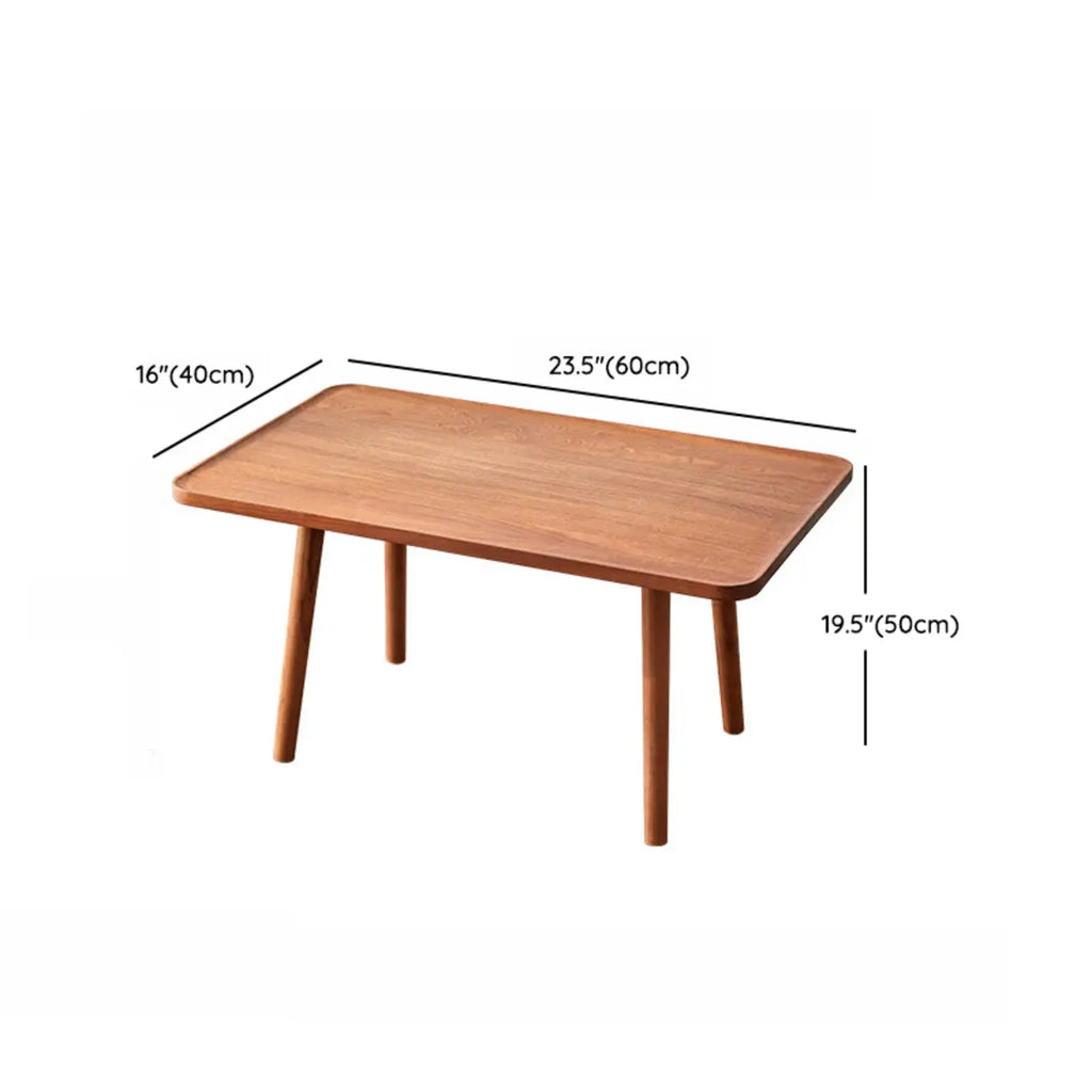 Modern Wooden Flower-Shaped Side Table for Living Room