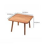 Modern Wooden Flower-Shaped Side Table for Living Room