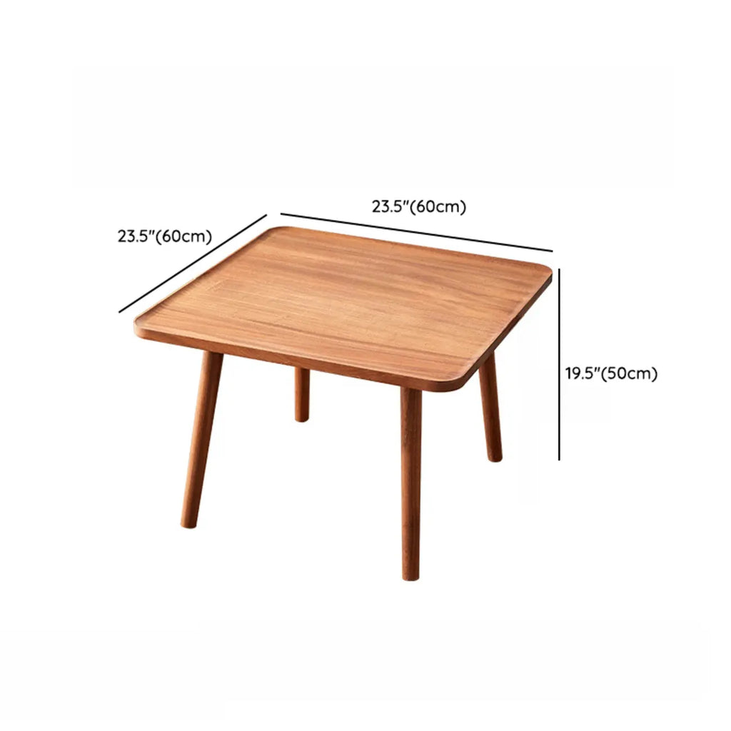 Modern Wooden Flower-Shaped Side Table for Living Room