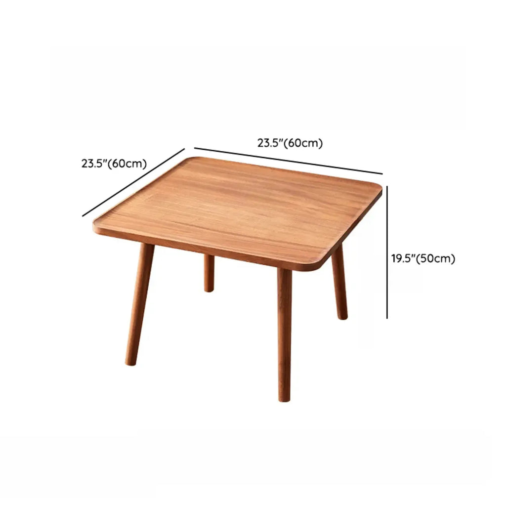 Modern Wooden Flower-Shaped Side Table for Living Room
