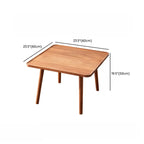 Modern Wooden Flower-Shaped Side Table for Living Room