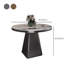 Black Square Marble Top End Table for Living Room