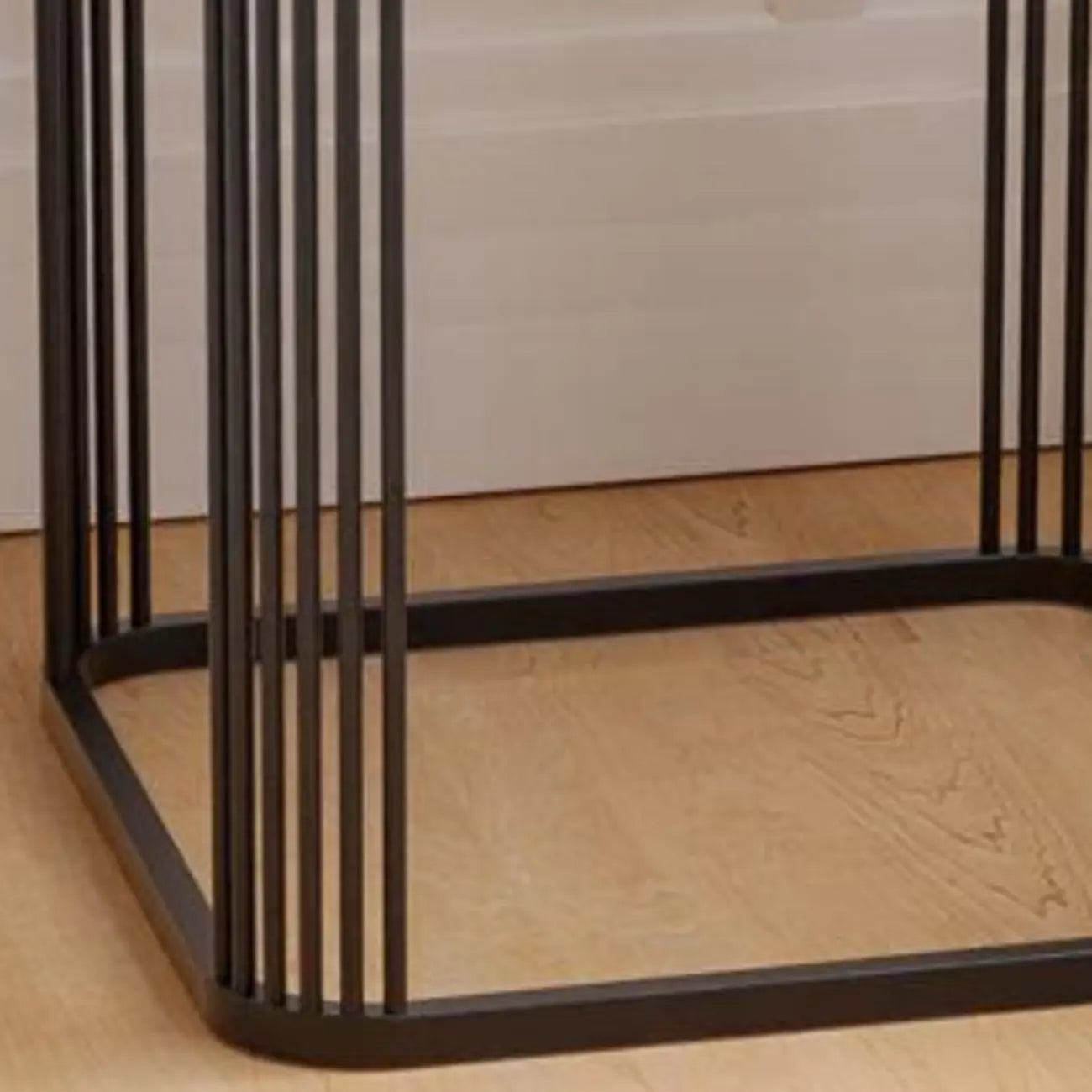 Glam Square Metal & Marble End Table for Living Room