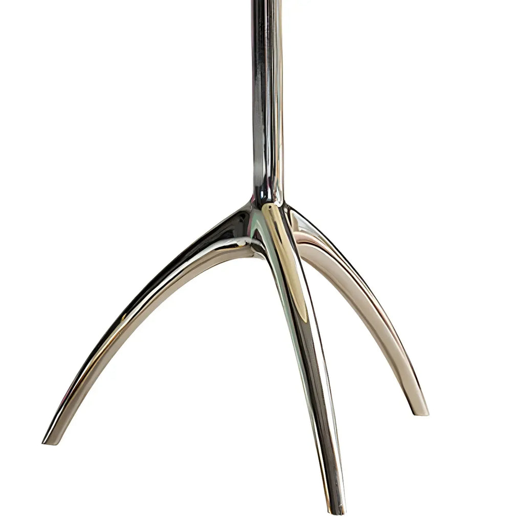 Yellow Glass Shade Metal Tripod Table Lamp for Living Room