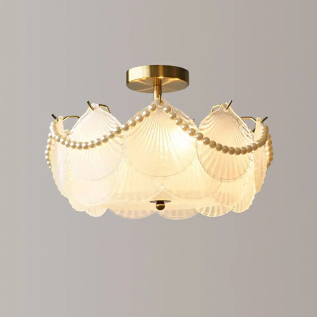 Geometric Round Ceiling Light Fixture for Modern Living Room