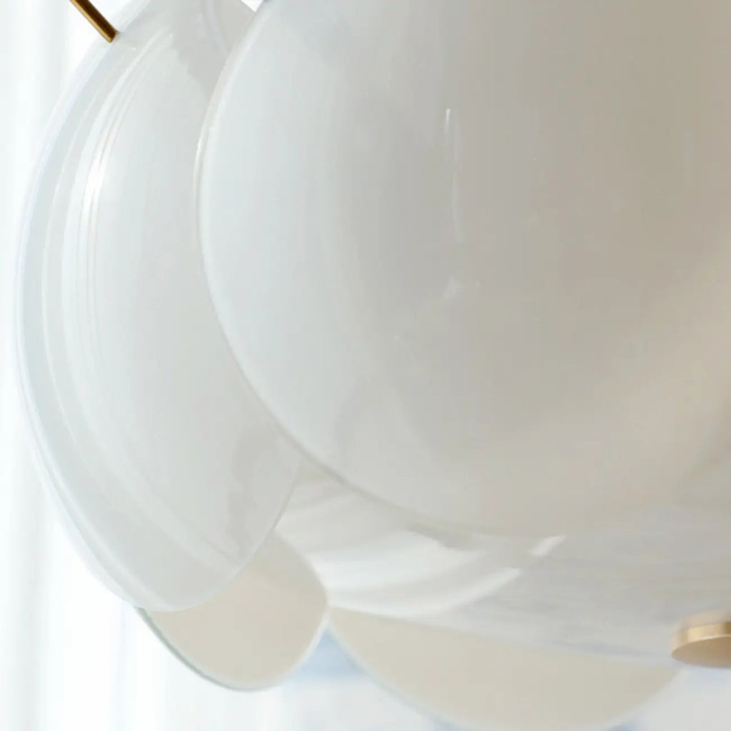 Geometric Round Ceiling Light Fixture for Modern Living Room