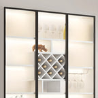 79 Modern Wooden Lighted Storage Cabinet for Indoor Display