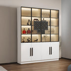 79 Modern Wooden Lighted Storage Cabinet for Indoor Display